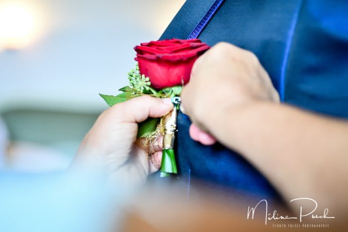 Boutonnière la Rose éternelle