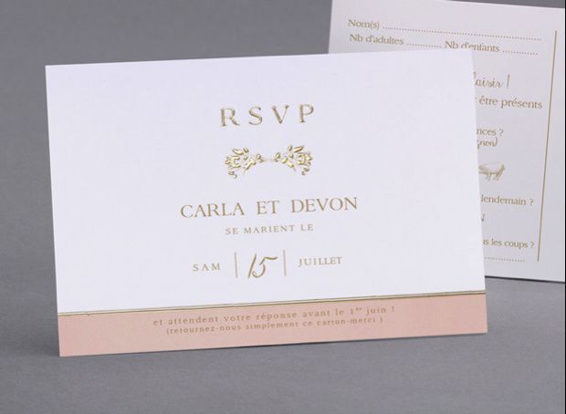 coupon-réponse : recto