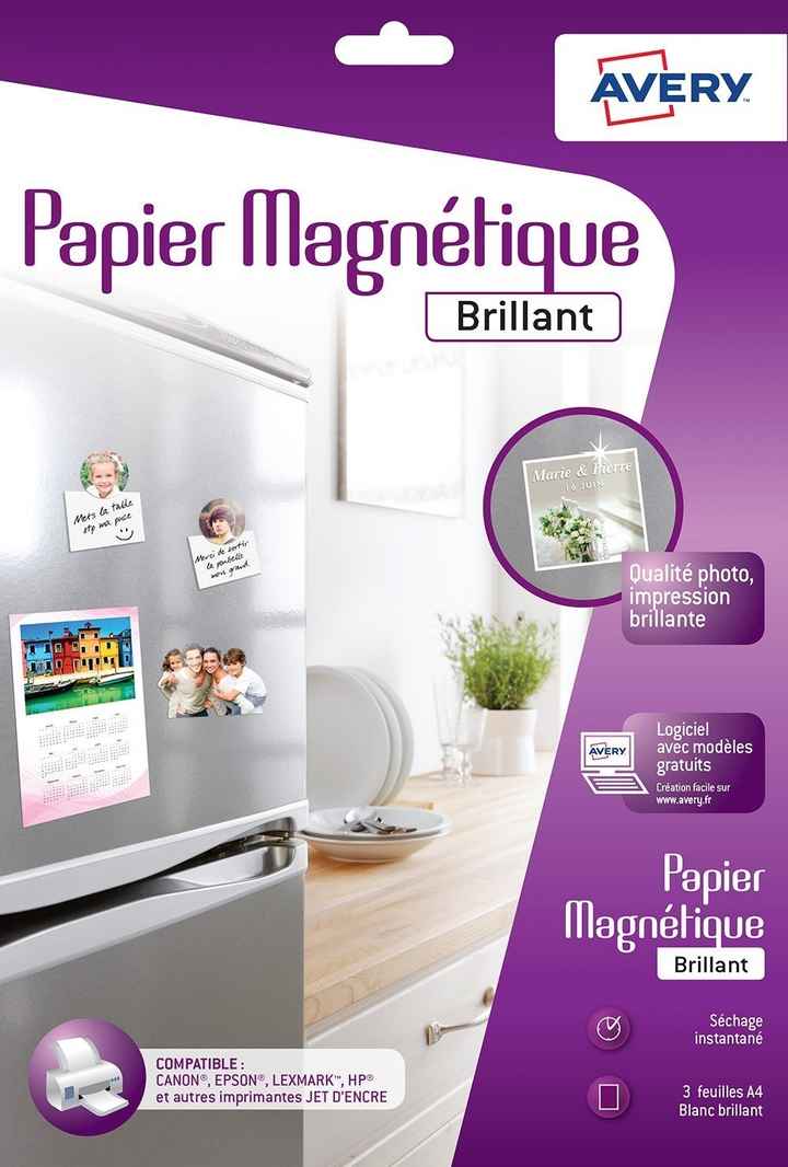 Exemple de papier magnétique