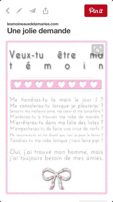 Help!! demande d'être témoins!! - 1