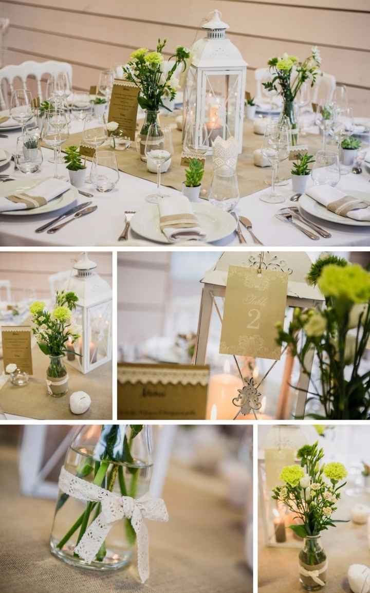 Déco de table Jute & Dentelle