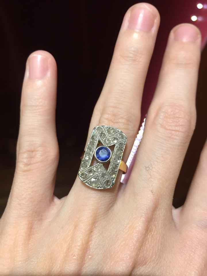 Bague de fiançailles neuve, bijoux de famille ou occasion - 1