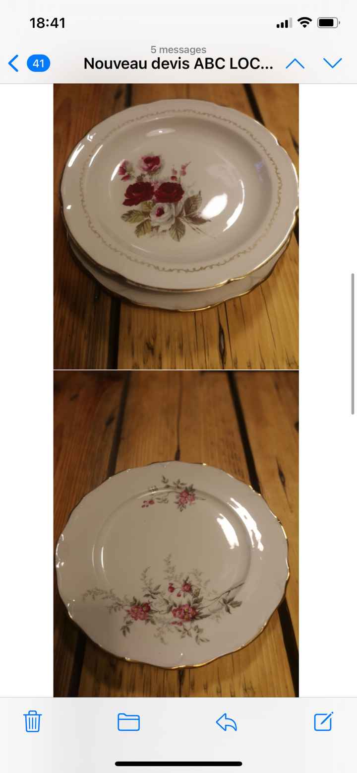 Vaisselle mariage - 1