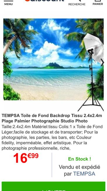 Toile photobooth