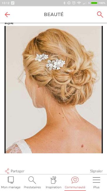 Coiffure mariage champetre romantique - 1