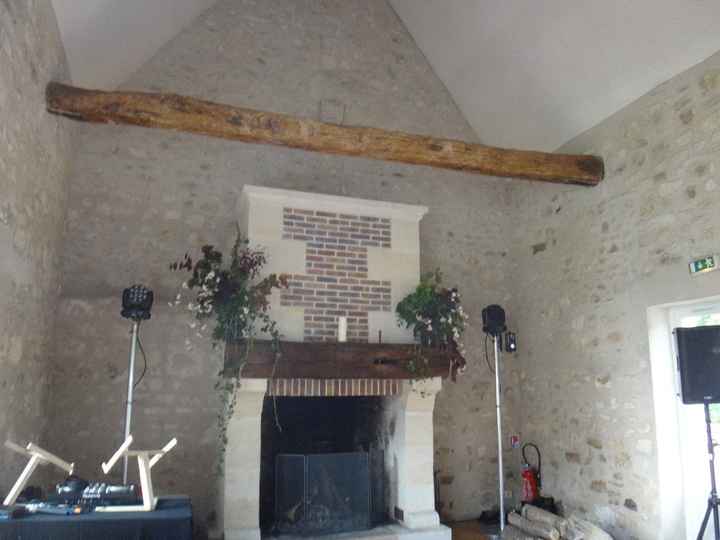 Cheminée dans la salle