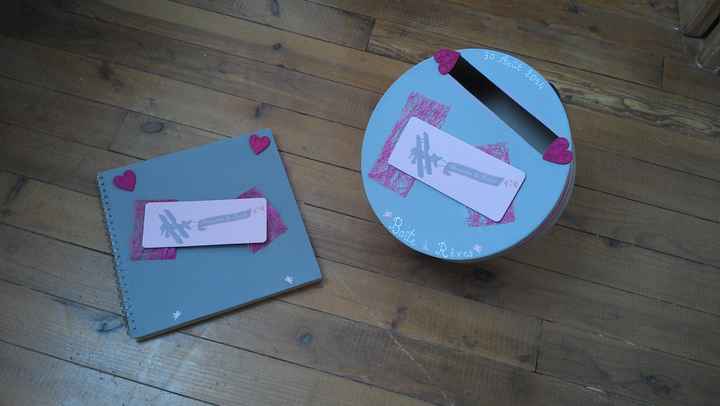 notre urne et notre livre d'or diy