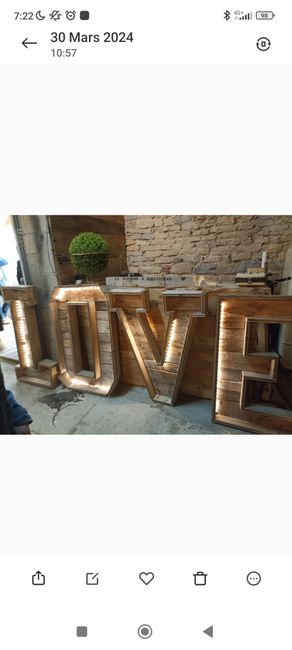 Lettre géante love 1