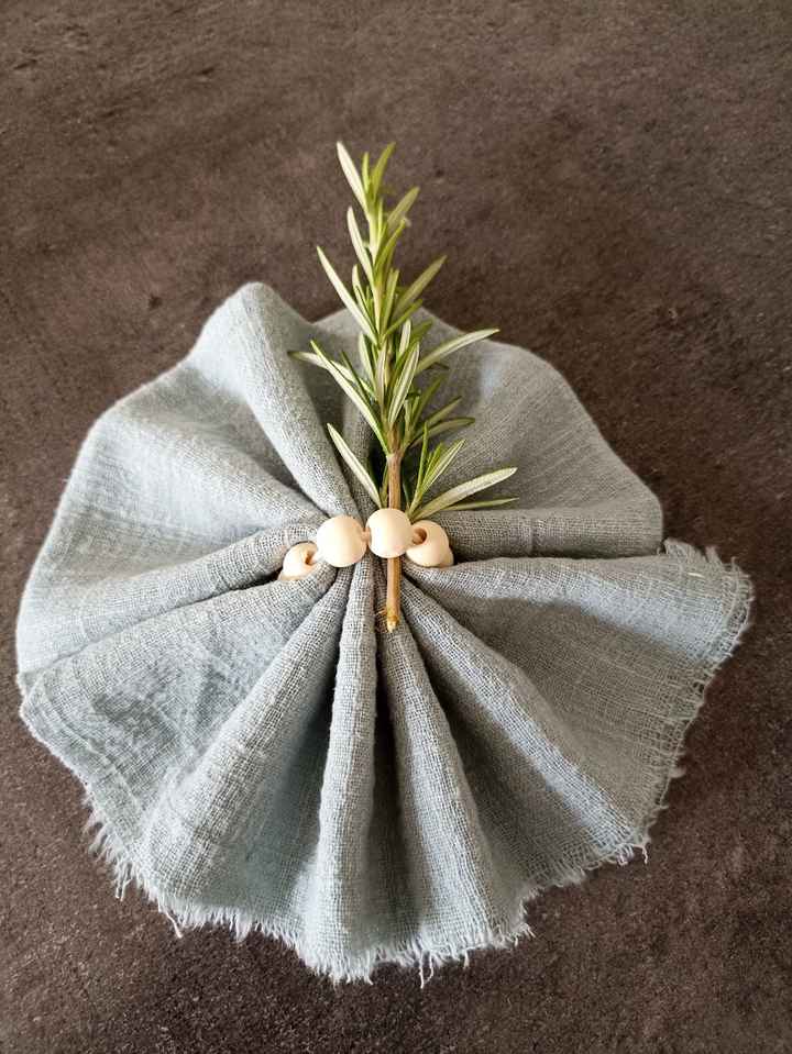 Serviettes gaze de coton - 1