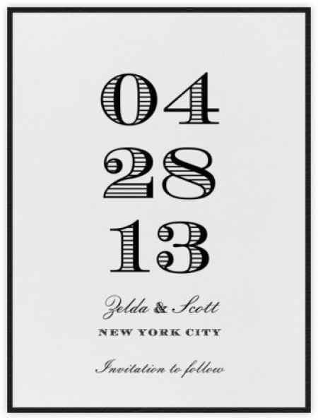 A quoi ressemblent vos "save the date" ? - 1