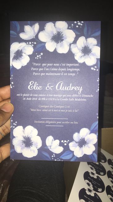 Invitations réceptionnées ! Quelle pure joie ! - 1
