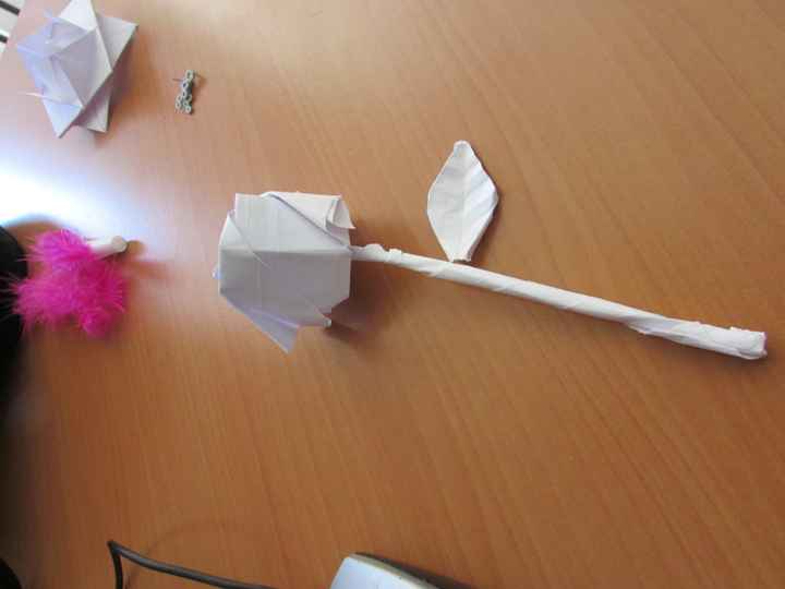 rose en origami