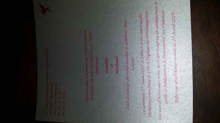 Faire part fait maison  - 3