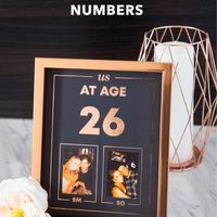 Numéro/Nom de table mariage - 1