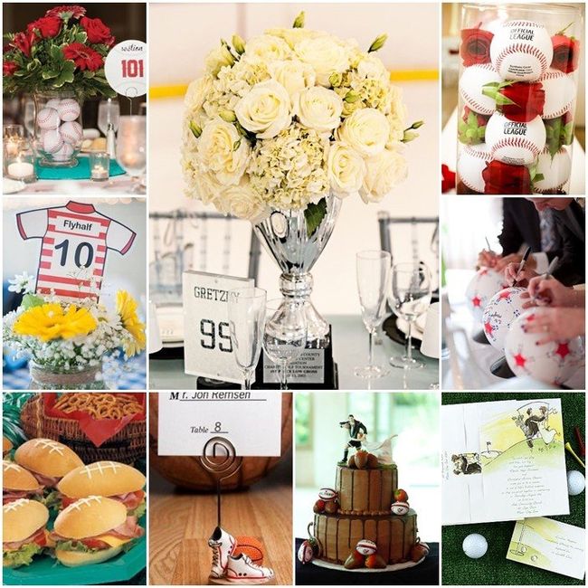 Mariage theme sport 24