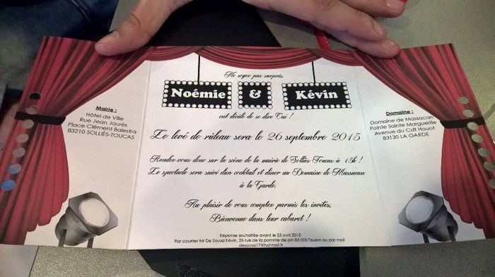 Intérieur du faire-part