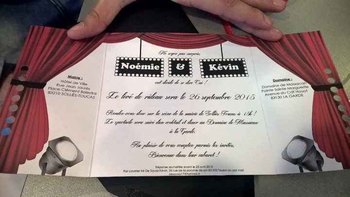 Intérieur du faire-part