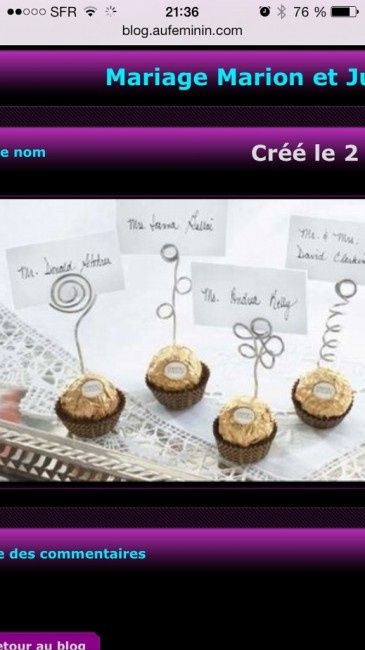 Photos de vos marque-places - 1