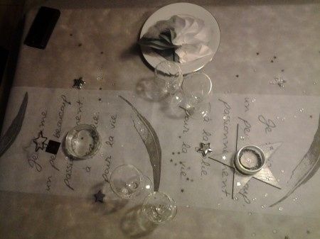 essai de décoration de table