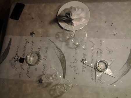 essai de décoration de table