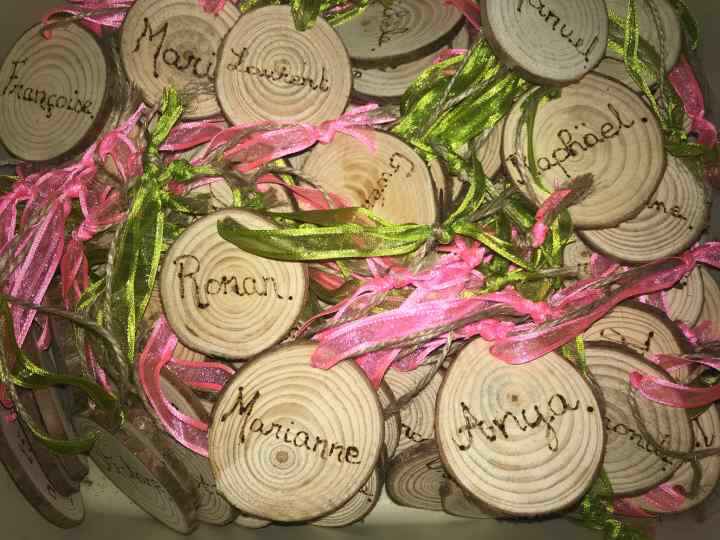 Porte noms pour mariage champêtre - 1