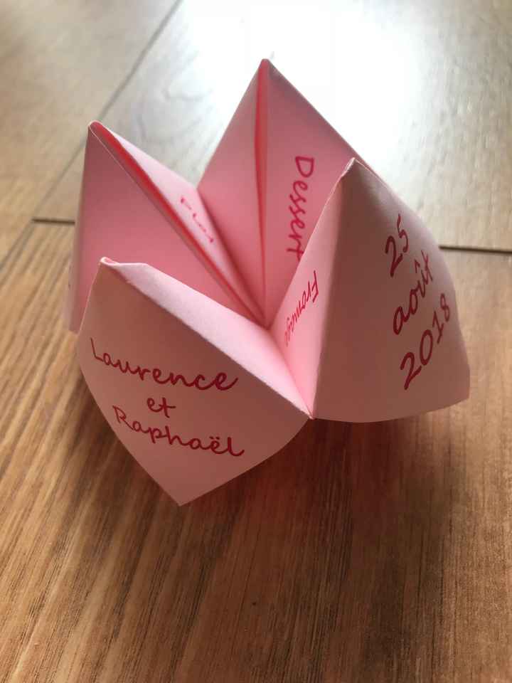 Plan pour menu cocotte en papier - 1