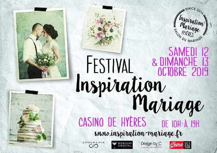 Salon "inspiration mariage" à Hyères, les 12 et 13 octobre 1