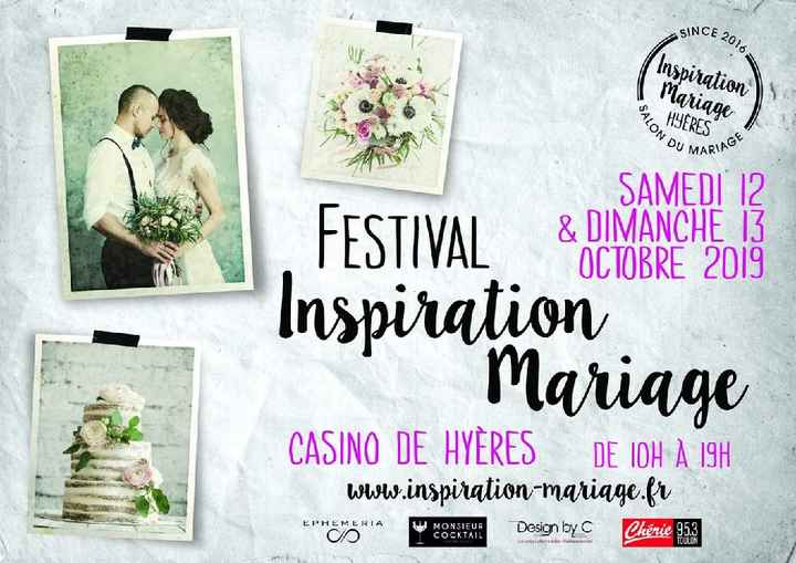 Salon "inspiration mariage" à Hyères, les 12 et 13 octobre - 1