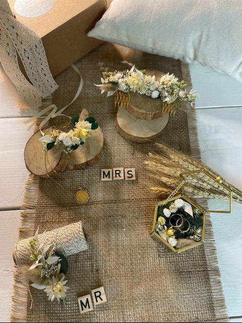 Nos accessoires de mariage  en fleurs séchées 💒 1