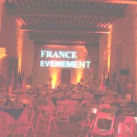 exemple de décor en lumiere pour mariage ..avec France Evenement 45 Orleans 