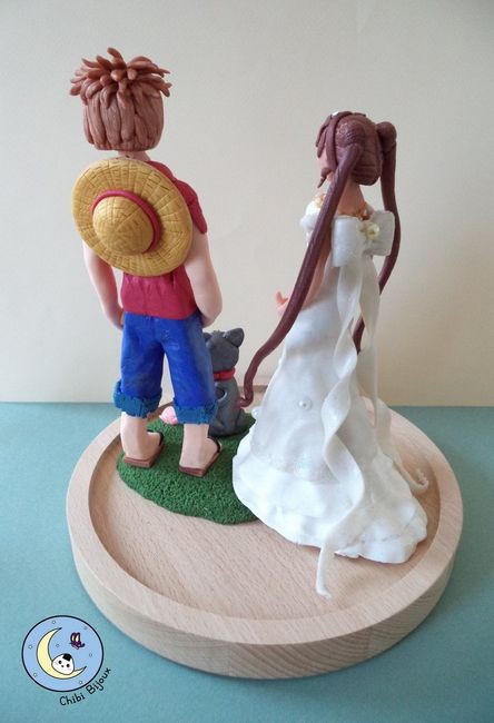 figurines de mariage -japon - manga dos