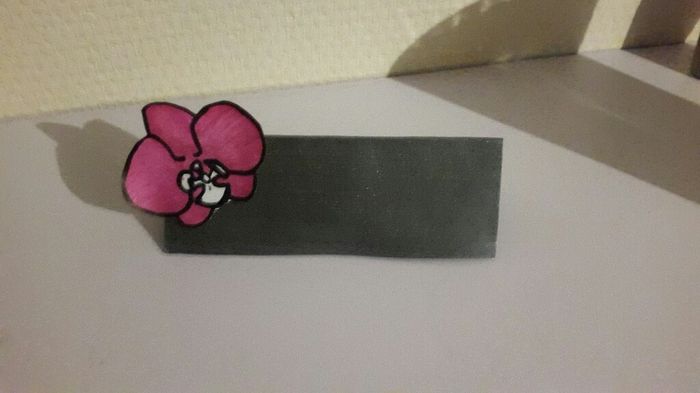 Marque-place thème orchidée - 1