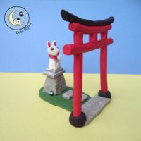 un renard (kitsune), un torii et même une noiraude 