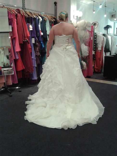 le dos de ma robe de marièe