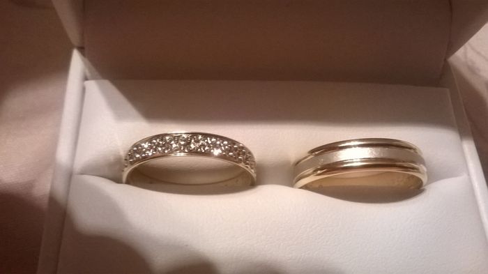 nos bagues de mariage!!