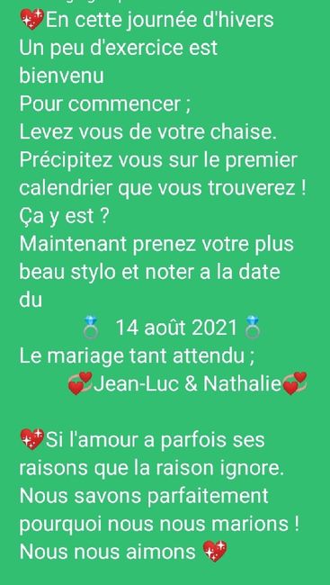 Annonce. de notre mariage 4