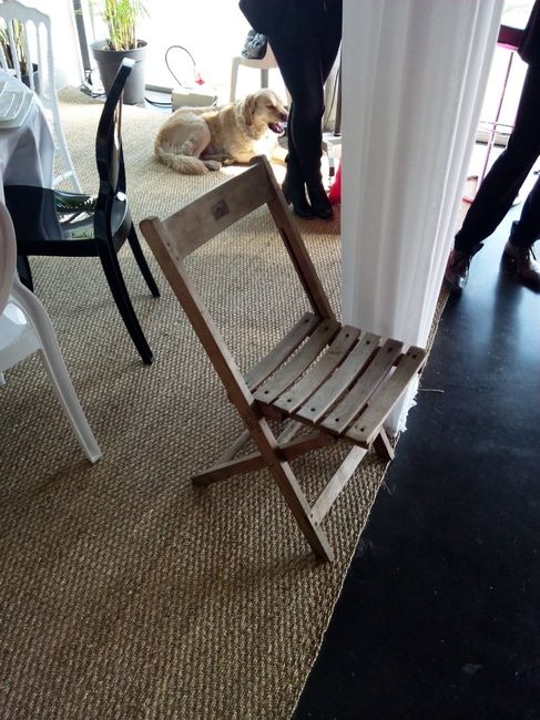 Location chaise en bois et coussin - 2