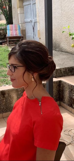 Essai coiffure à J-4 🤞🏼👰🏻 2