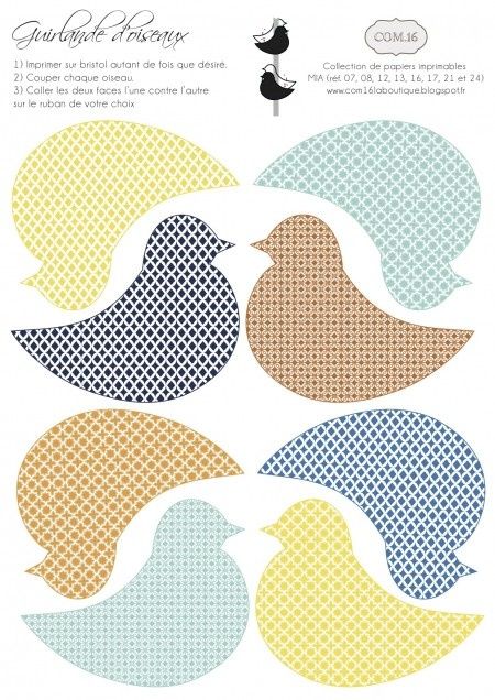 Guirlande oiseaux