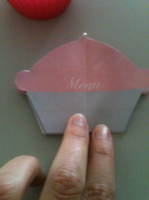Menu cupcake DIY