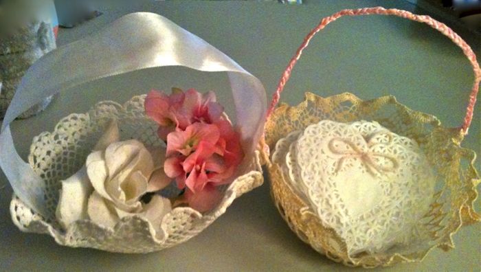 Petits paniers pour les pétales DIY