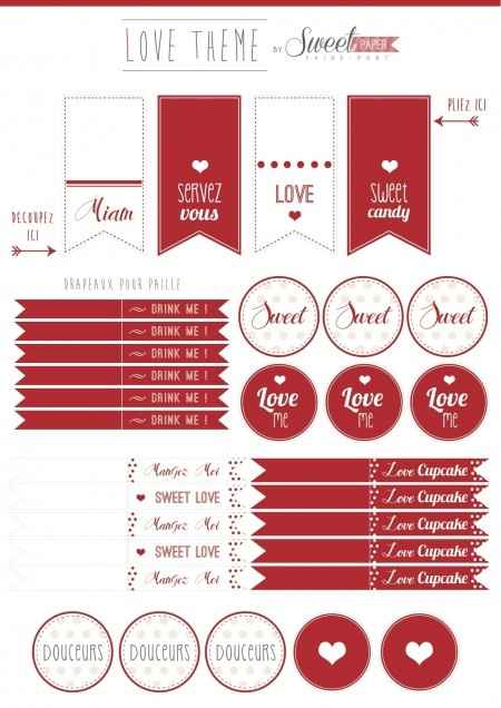 Etiquettes pour cupcakes