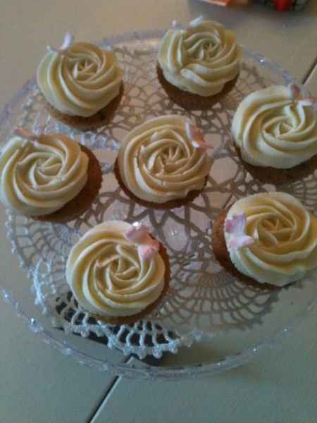 Cupcakes glaçage en forme de roses