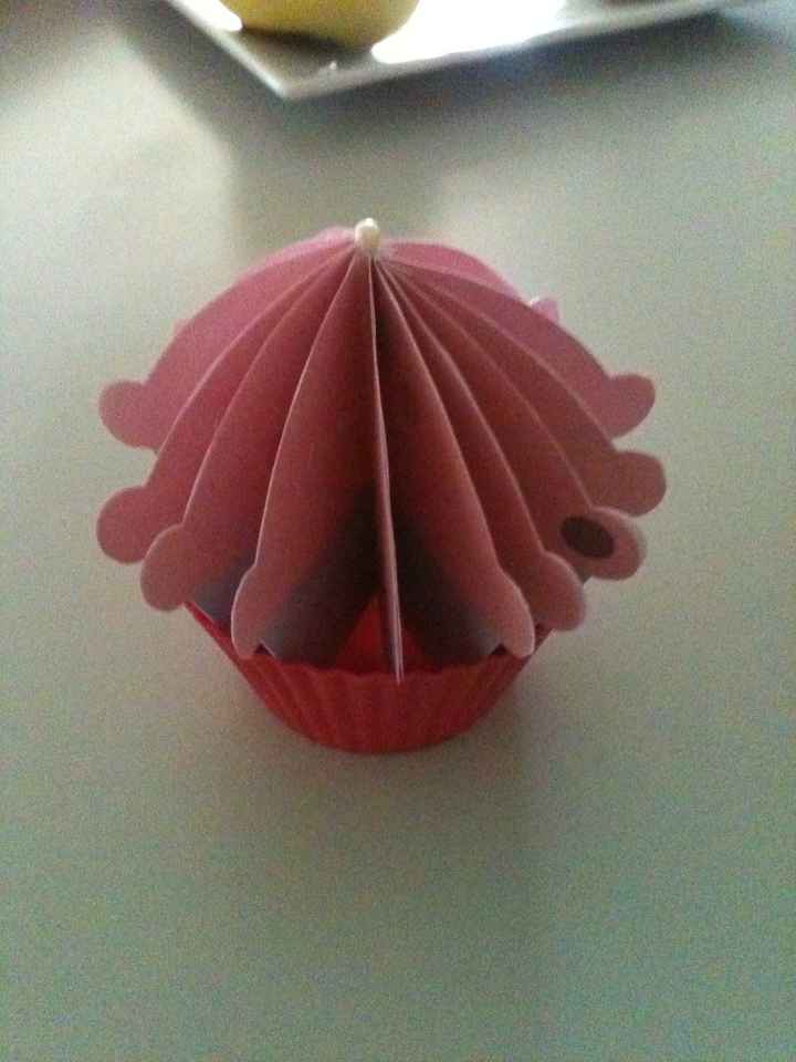 Menu cupcake DIY