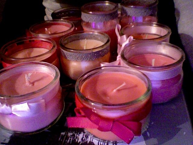 DIY BOUGIES ROSE