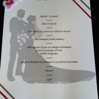 menu mariage