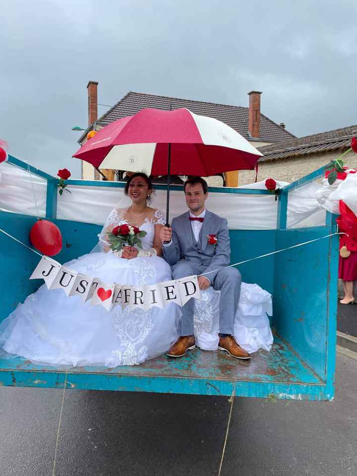 Mariage pluvieux, dans le jardin 15 mai 2021 - 2