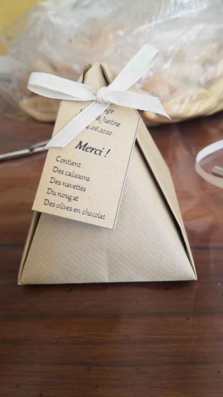 Cadeaux aux invités terminés - 1