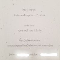 Faire-part sur du papier ensemencé imprimé chez soi - 1