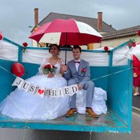 Mariage pluvieux, dans le jardin 15 mai 2021 - 2